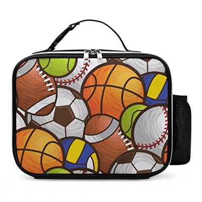 Borsa Per Il Pranzo Per Adulti Basket Calcio Calcio Baseball Pranzo Al Sacco Isolato Impermeabile