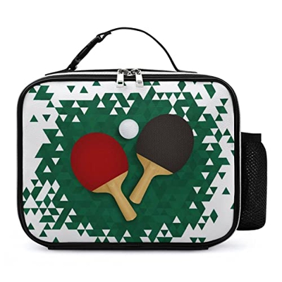 Sacco Per Il Pranzo Mazza Da Pong Borsa Per Il Pranzo Al Sacco Per Il Pranzo Al Sacco Per I Viaggi Di Allenamento Scolastico