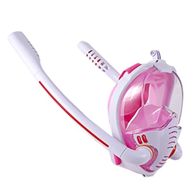 Maschera da Snorkeling Doppia A Pieno Facciale, Maschera da Snorkeling Completa A 180° Sott'Acqua, Maschere da Immersione per Snorkeling A Secco Antia