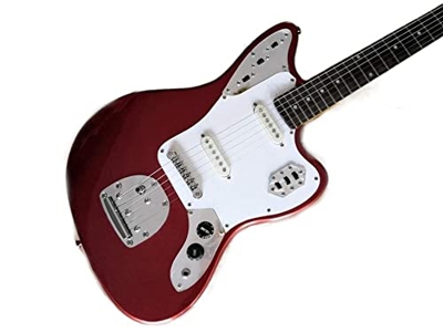 AURH Chitarra in Metallo Rosso Chitarra Elettrica 2 Pickups in Acciaio Acustico in Acciaio Acustico Chitars Chitarra Corde in Acciaio Acustico XIXINYA