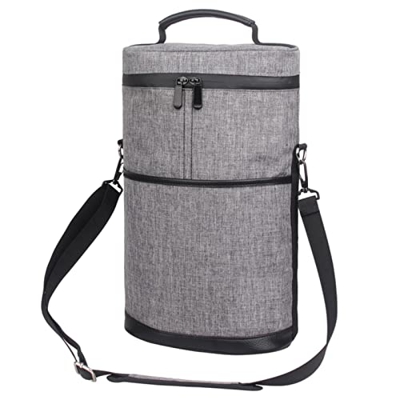 2 bottiglie grande isolato vino Carrier Bag per viaggio frigorifero termico zaino borsa di raffreddamento picnic Cooler zaino