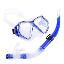 PUFAN Maschere Subacquee Professionali per Adulti Set di Occhiali Antiappannamento Attrezzatura per Piscina Tubo di Respirazione, Occhiali di Protezio precio