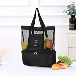MasterUnion Bolso Tote de Malla de Playa multifunción con enfriador desmontable, viaje de Camping de Picnic Grande de Gran Tamaño, bolsas de Piscina en oferta