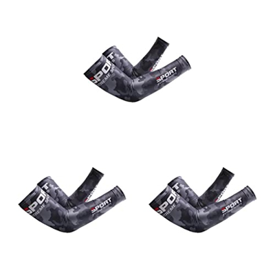 ICDKOYK 3 Set di Ice Sleeve Arm Protezione solare per esterni Per Patchwork Raffreddamento Sciarpa per il viso Scudo