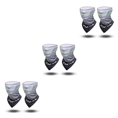 ICDKOYK 3 Set di Manica del ghiaccio Braccio Protezione solare per esterni Per Patchwork Raffreddamento Sciarpa per il viso Antiscivolo Assorbimento d