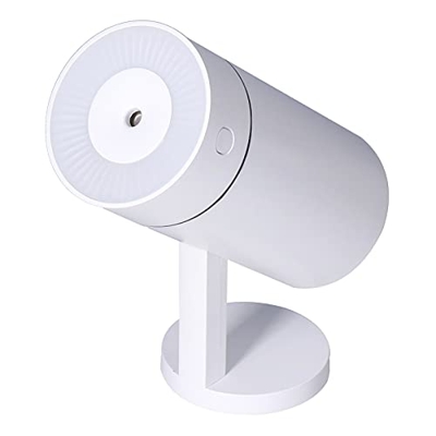 Umidificatori, Umidificatore d'Aria a spruzzo Obliquo da 320 ml Umidificatore Portatile USB Bianco Girevole da Tavolo per Viaggi, casa, Ufficio