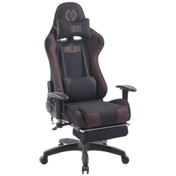 Poltrona Gaming Massaggiante Turbo XFM in Tessuto - Sedia Racing Ergonomica Riscaldabile con Massaggio + 2 Cuscini e Poggiapiedi Nero / Marrone en oferta