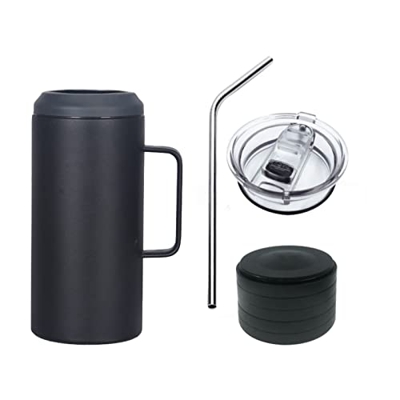 Yinuoday Tazza isolante a doppia parete in acciaio inox con isolamento sottovuoto per lattine portatile per feste in campeggio