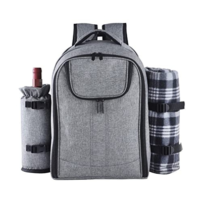 QARNBERG Zaino Termico Campeggio Picnic Lunch Box All'aperto Grandi Donne da Viaggio Spiaggia Uomini Forniture da Cucina per 4 Porta Alimenti Termici 