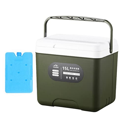 SANZH Raffreddatori portatili da 13,6 QT, scatola isolante ad alte prestazioni, dispositivo di raffreddamento personale a lungo termine con grande cap