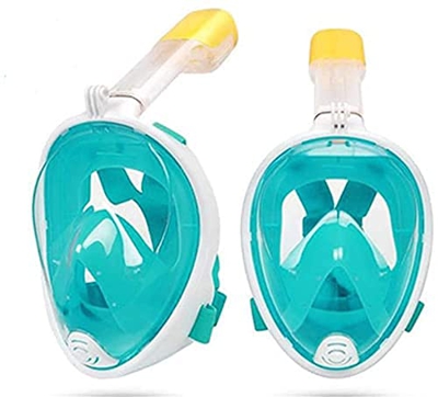 Spacmirrors Maschera da Snorkeling Completamente asciutta a 180°, Impermeabile per Adulti infrangibile per Lo Snorkeling