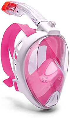 Maschera da snorkeling integrale Occhialini da sub-Maschera da snorkeling Occhiali da snorkeling per adulti Uomini e donne Full Dry Snorkel Specchio a