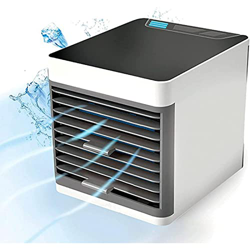 TOMYEUS Mini Air Cooler, 7 Luci Colorate Condizionatori Portatili Mini, Crea La Tua Zona di Raffreddamento Personale Climatizzatore Camper - per Quals precio