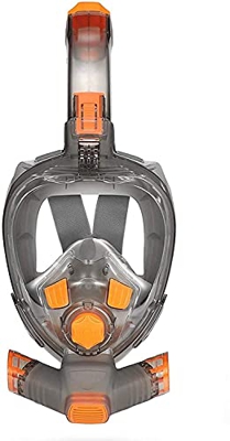 Spacmirrors Maschere subacquee Pieghevoli Immersioni subacquee a Pieno facciale per Adulti, antiappannamento, Subacquea, Ampia Vista, Maschera da Nuot