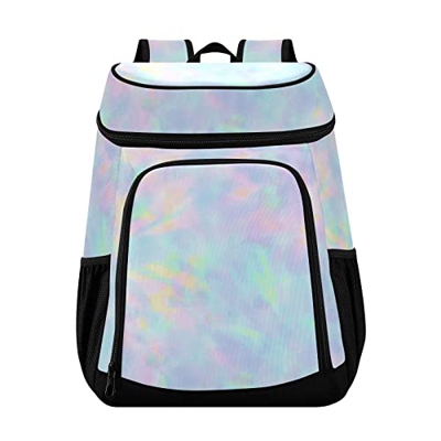 Borsa Frigo Zaino Termico Zaino Impermeabile Addensato Sacchetto di Raffreddamento Grande Borsa isolata Picnic Cooler Zaino Stampa in Marmo Borsa da F