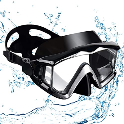 Eastuy Occhiali da Nuoto, Occhiali da Immersione Subacquea Senza Nebbia, Occhiali da Snorkeling Antiappannamento con Copertura Naso per Giovani Adulti