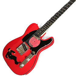 AURH Chitarra Elettrica Red Bratanea di Trasferimento del Carattere del Modello della Chitarra Acciaio Acustico dell'Acciaio Acustico La Chitarra XIXI características