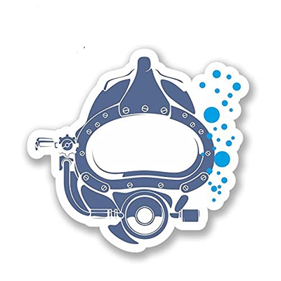 Generic 13 cm x 12 cm Scuba Diver Sticker Car Bike Laptop Helmet Decal Diving Mask Adesivi per Auto