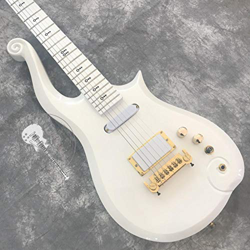 AURH Chitarre Elettriche in Metallo Bianco E Collo in Acciaio Acustico in Acciaio Acustico XIXINYA (Color : Guitar, Size : 37 Inches) en oferta