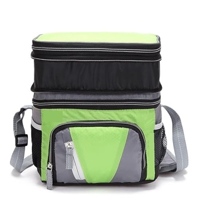 Borsa Frigo Sacchetto Isolante Impermeabile Impermeabile e Impermeabile a Doppio Strato Impermeabile Borsa for Il Pranzo Portatile in Nylon Multifunzi