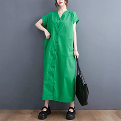 WALNUT Single a v-Collo Single Street Fashi (Color : Green, Size : One Size) precio