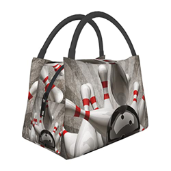 Borsa portatile dello scaldino del pranzo della palla da bowling di sport, borsa dell'isolamento di grande capac características