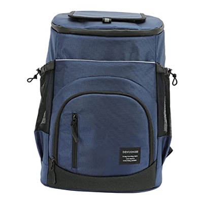 Harilla Zaino Termico Isolato, Borsa Termica per, Impermeabile a Tenuta Stagna per Donne, 36 Lattine per Viaggi Notturni, Blu Scuro