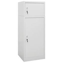 vidaXL Armadietto per Sella Grigio Chiaro 53x53x140 cm in Acciaio precio