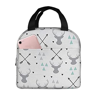Caccia Frecce Triangoli Cervo Portatile Lunch Bag, grande capacità di isolamento Più Caldo Bag