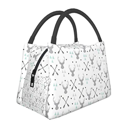Frecce di caccia Triangoli Cervo Portatile Lunch Warmer Bag, grande capacità di isolamento Bag características