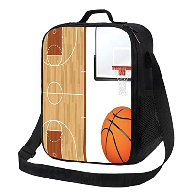 Borsa portatile per il pranzo della spalla del tabellone del pallacanestro, borsa termica di grande capacità.