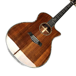 AURH Chitarra Acustica in Legno Chaylor 916, Intarsi for Tastiera in Ebano, Solid Acoustic Electric Guitar, XIXINYA (Color : Guitar A11 Case, Size : 4 características