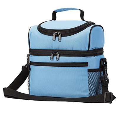 Portable Insulation Lunch Bag Refrigerated Ice Pack Travel Outdoor Student Picnic Box Thermobag Shoulder Handbag (Color : A)