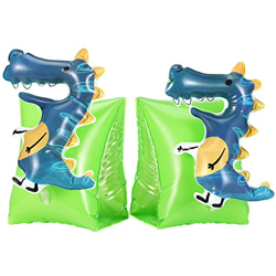 HeySplash Bracciale Galleggiante, 2 Pezzi Manica Gonfiabile di Sicurezza per Bambini di età 3-6, Giocattoli Galleggianti–Dinosauro Giallo precio