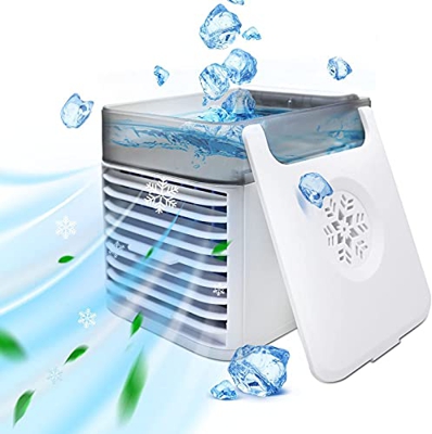 QINGCANG Raffrescatori Evaporativi, Alimentazione del Cavo USB Climatizzatore Cubo - Dispositivo di Raffreddamento Personale Climatizzatore USB - per 