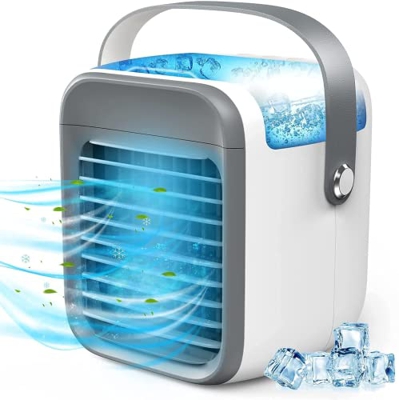 Condizionatore d'aria con carica USB a tre velocità 7 colori Condizionatore d'aria a risparmio energetico e salutare per l'home office o i viaggi