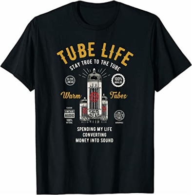 New Limited Vintage Retro Analog - Guitar Bass Tube Premium Gift Idea T-Shirt Black M