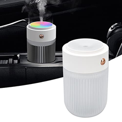 Umidificatori, Mini umidificatore d'Aria da 250 ml, umidificatore colorato Alimentato Tramite USB per Auto, Ufficio, Soggiorno(Bianco) en oferta