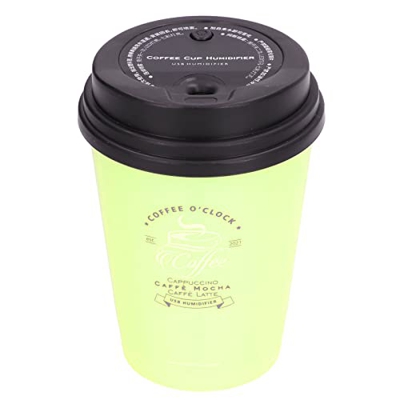 BOLORAMO Umidificatore Portatile, umidificatore USB da 300 ml con spegnimento Automatico per l'home Office dell'auto(Verde)