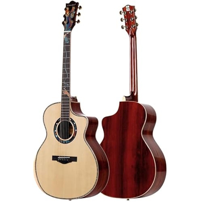 Stansen T-930c Acoustic Guitar, Cocobolo GF Corpo tappaway, Solido Sitka Abete Top Guitarre acustiche XIXINYA (Color : Guitar, Size : 41 Inches)