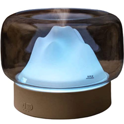 Umidificatore Diffusore di olio essenziale a spegnimento intelligente, umidificatore ad ultrasuoni muto con grande serbatoio dell'acqua da 400 ml, luc