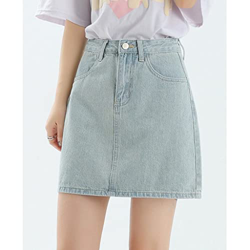 WALNUT Scapa da gamia in Jeans con Stampa di Ricamo Floreale di Moda Femminile Femminile Jeans Blu Vintage Estate (Color : A, Size : M Code) precio
