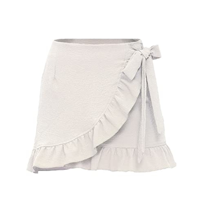 WALNUT Gonne da Donna Boutique con gonne con Cerniera Gonna in Tessuto da Donna Femminile da Donna (Color : A, Size : L Code)