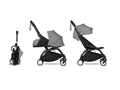 Babyzen - Passeggino pieghevole YOYO2 Babyzen grigio e poggiapiedi nero 0+ 6+