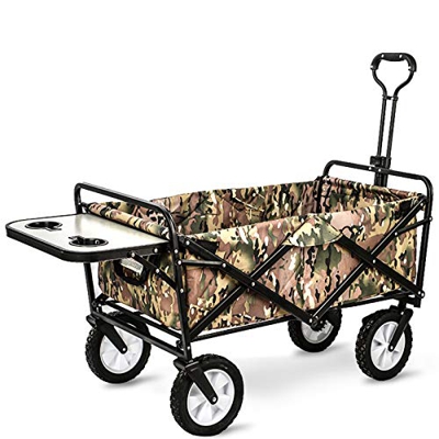 Picnic Portable Outdoor Supermarket Pet Folding Four Wheels Fishing Grocery Shopping Camping Car Camping Car 80X50X28CM 2 (6)