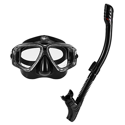 SHUAIGUO Lixada Adulti per apnea Snorkeling Set Anti-fog Diving Snorkeling Occhiali Set Scuba Nuoto occhiali in vetro temperato Occhiali per uomo Donn