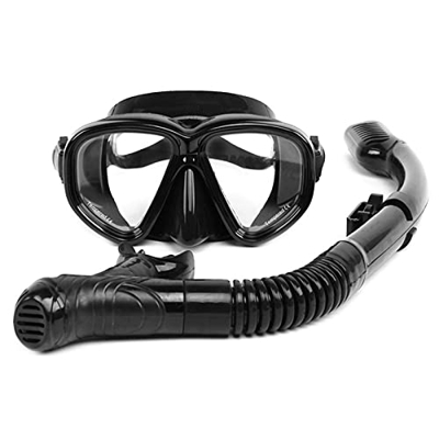 SHUAIGUO da snorkeling Set da snorkeling da snorkeling in vetro temperato antiappannamento Attrezzatura per lo snorkeling