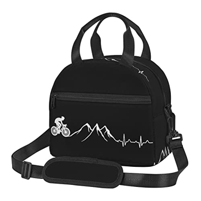 Bicicletta Battito cardiaco Lunch Bag Portatile Crossbody Pacchetto Isolato Picnic Box Riutilizzabile Tote Packet