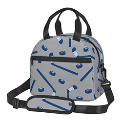 Borsa per il pranzo da hockey grigia portatile con tracolla isolata confezione da picnic riutilizzabile características