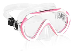 aquazon Beach - Occhiali da snorkeling, da nuoto, per bambini e adulti, colore: rosa e bianco en oferta